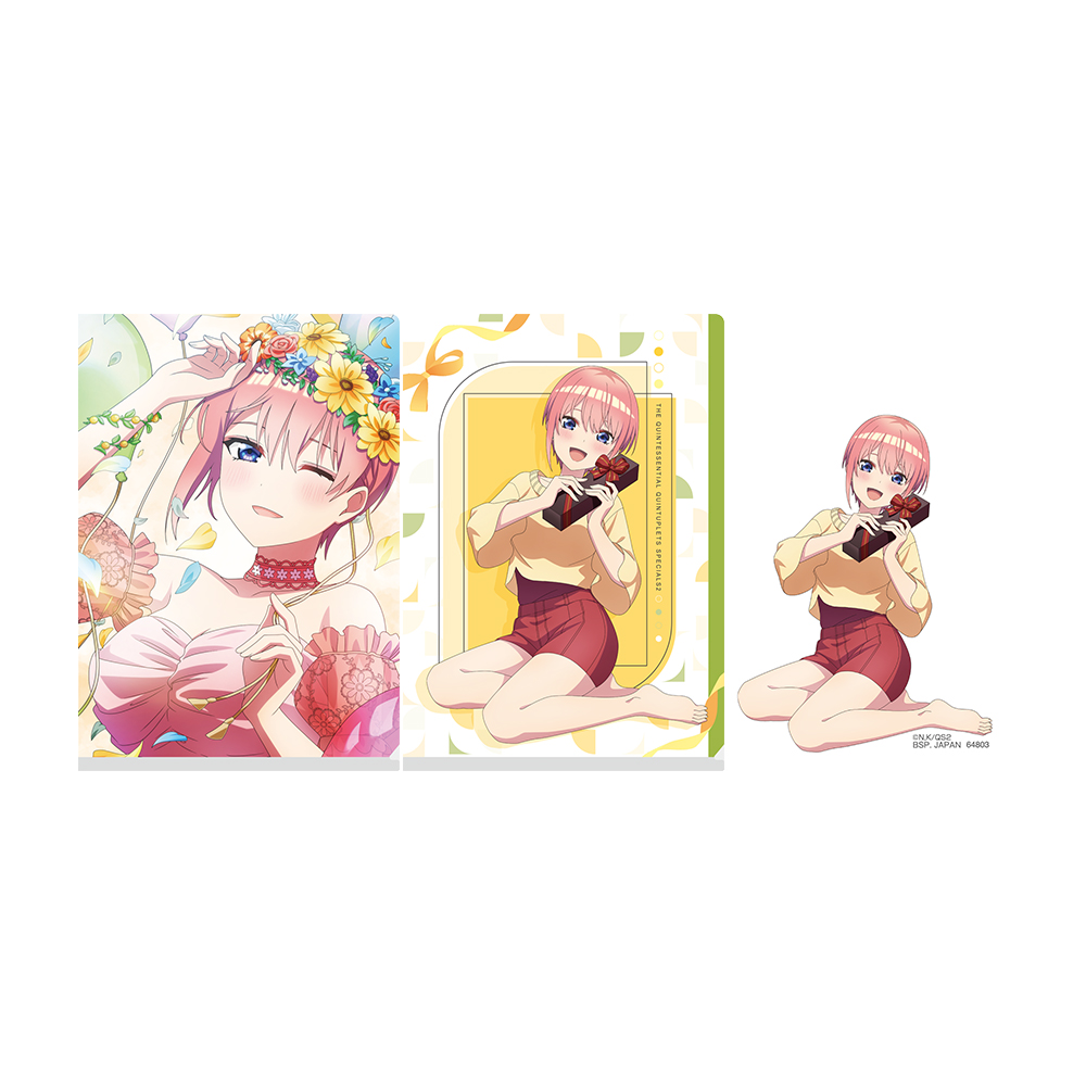 一番くじ 五等分の花嫁＊ ～あなたと過ごす、特別な日～(M賞-クリアファイル＆ステッカーセット)