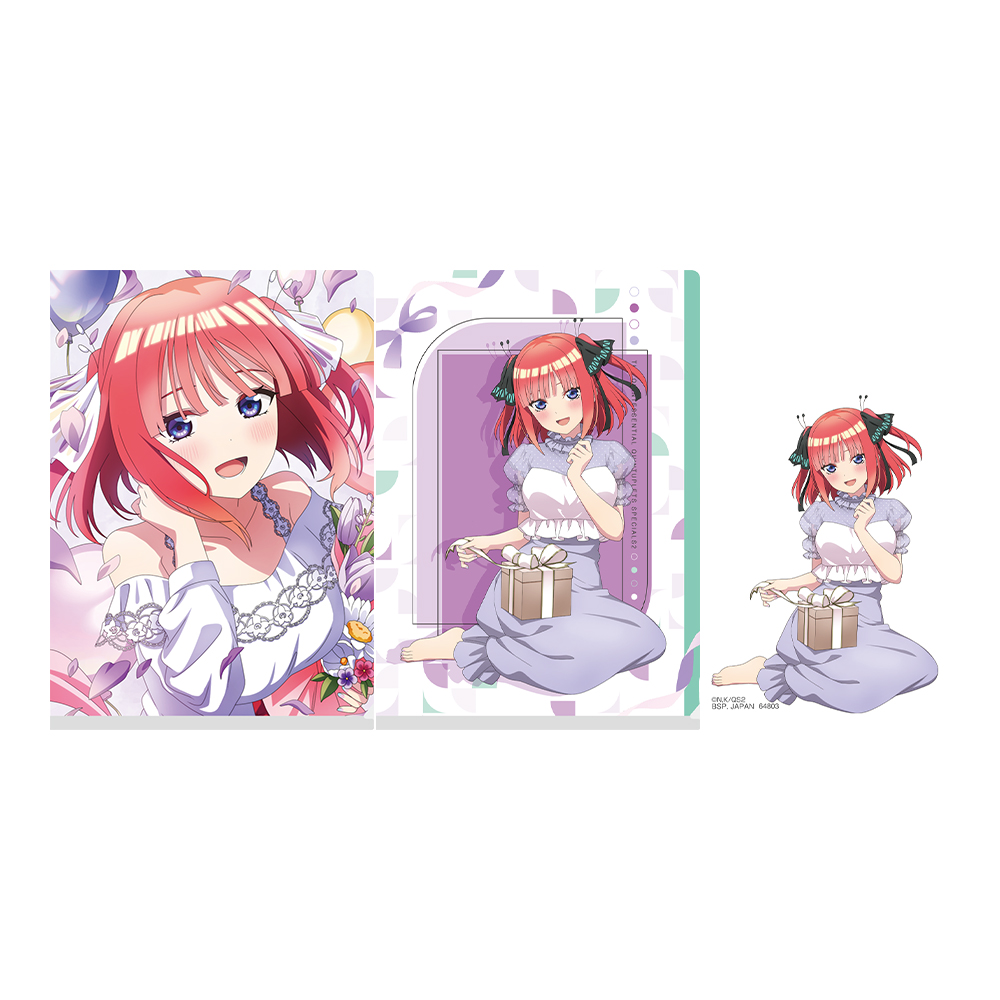 一番くじ 五等分の花嫁＊ ～あなたと過ごす、特別な日～(M賞-クリアファイル＆ステッカーセット)