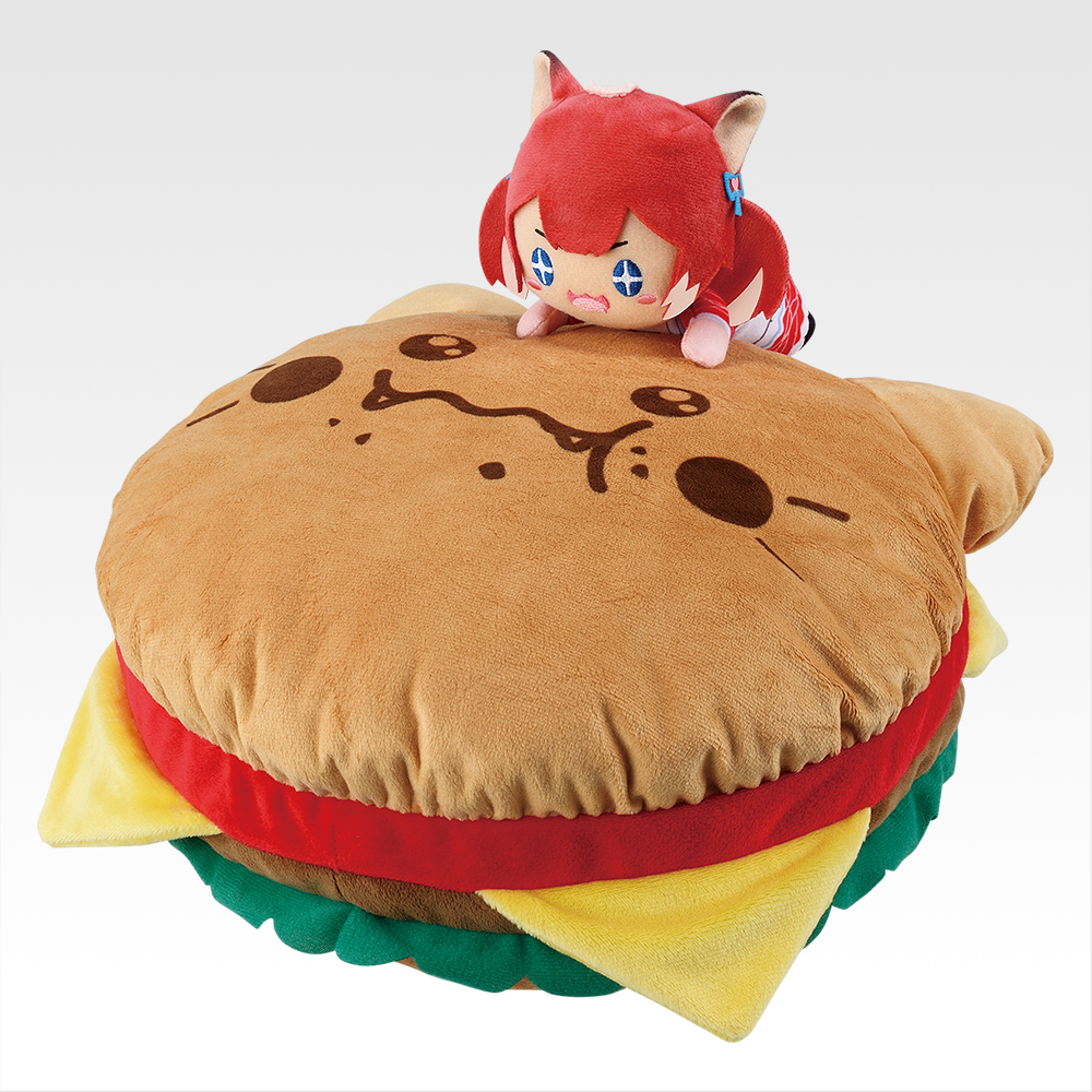 一番くじ 赤見かるび(A賞-かるび突撃★ハンバーガークッション)