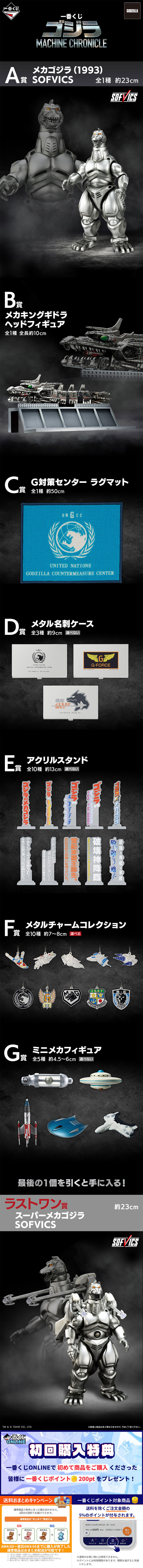 一番くじ ゴジラ MACHINE CHRONICLE | 一番くじONLINE