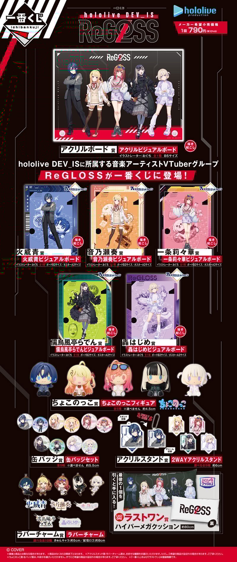 一番くじ hololive ReGLOSS フルコンプ　セット　全32種 一番くじ hololive DEV_IS ReGLOSS | 一番くじONLINE